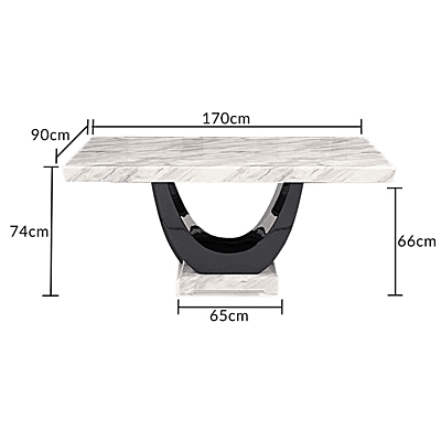 Antalya Six Seater Marble Dining Table Antalya Six Seater Marble Dining Table
