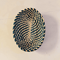 Moonj Blue Shallow Basket