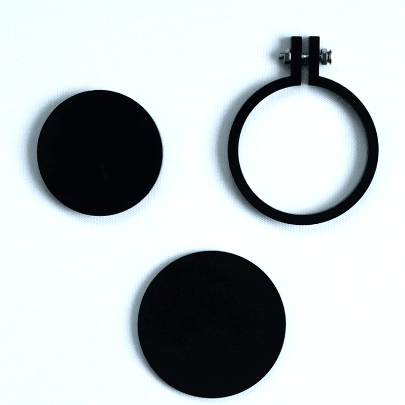 Mini Hoop Circle With Screw Black Big