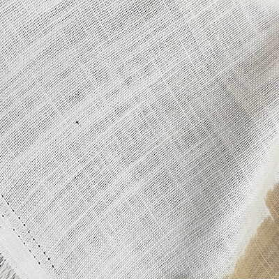 Premium Embroidery Fabric Cotton with Linen Mix Cream