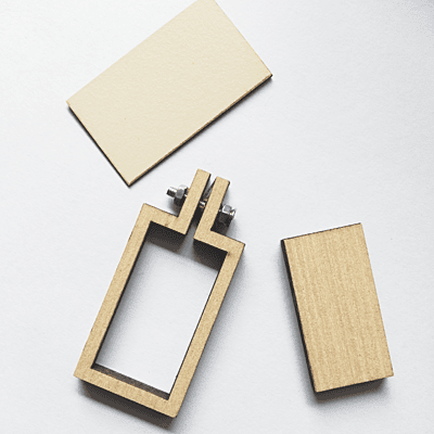 Mini Hoop Rectangle Veneer
