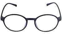 Unisex Round Thin Medium Spectacle Frame. Glossy Black Frame Unisex Round Thin Medium Spectacle Frame. Glossy Black Frame