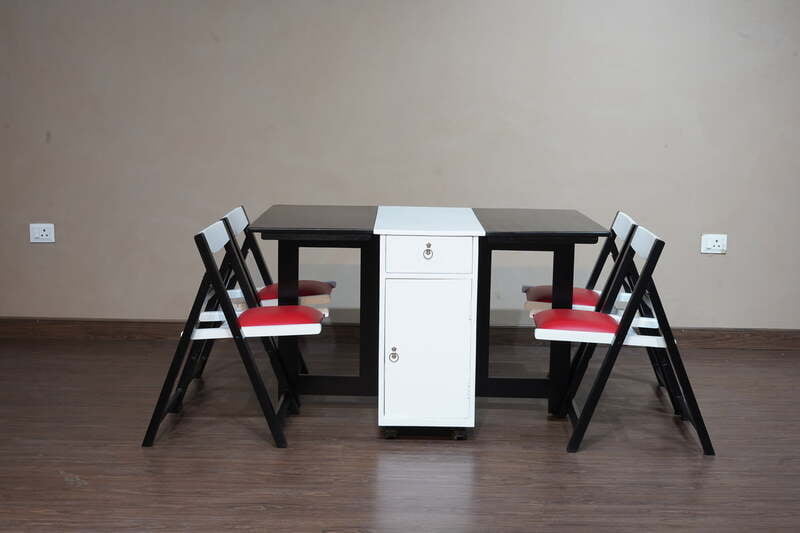 Vikinterio Chao Phraya Four Seater Folding Dining Table Set Vikinterio Chao Phraya Four Seater Folding Dining Table Set