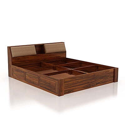 Vikinterio Samode King Size Cushioned Bed Vikinterio Samode King Size Cushioned Bed