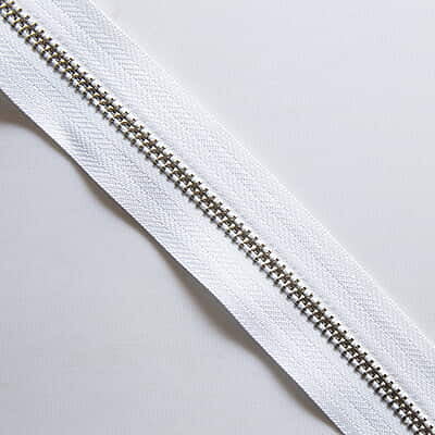 Bag Zip With Silver Teeth