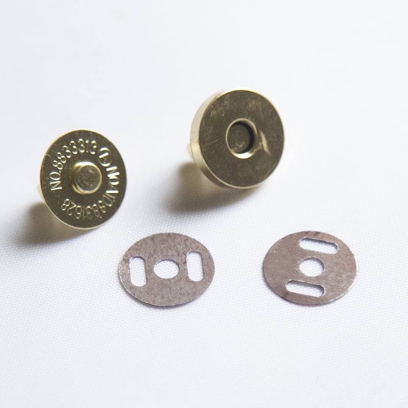 Bag Magnetic Button With Pin Gold-Small