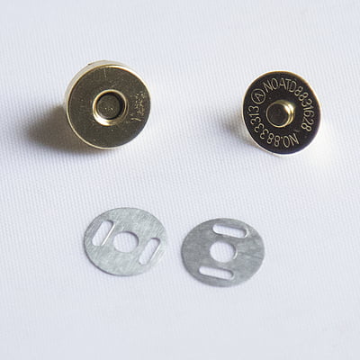 Bag Magnetic Button With Pin Gold-Small