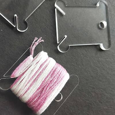 Floss Bobbin  Transparent 3 mm