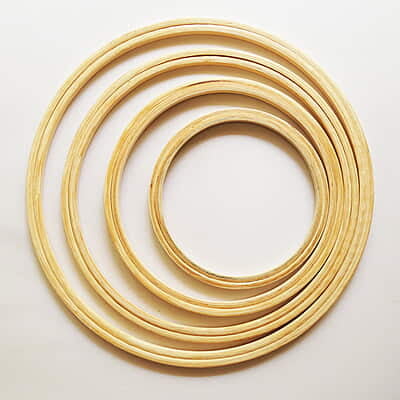 Circle Wooden Hoop Without Screw
