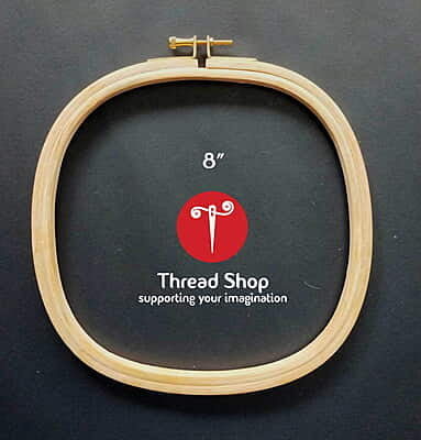 Square Brass Screw Wooden  Hoop