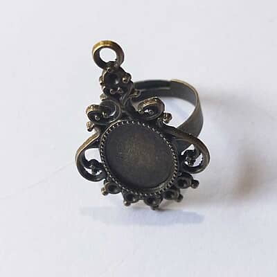 Finger Ring  Antique Bronze Modal 06