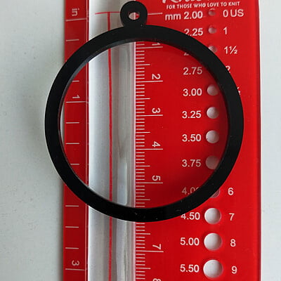 Mini Hoop Circle Black 5cm Mini Hoop Circle Black 5cm