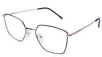 Unisex Pentagon Spectacle Frame. Golden &Black Color Frame. Unisex Pentagon Spectacle Frame. Golden &Black Color Frame.