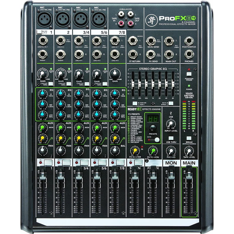 ProFX8v2 8-Channel Compact Mixer with USB and Effects ProFX8v2 8-Channel Compact Mixer with USB and Effects