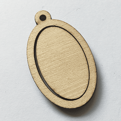 Mini Hoop Ellipse Veneer Cream