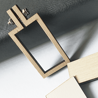 Mini Hoop Rectangle Veneer