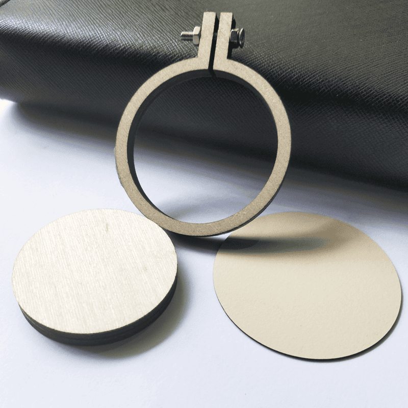 Mini Hoop Circle With Screw Veneer 5 cm