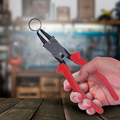 TAPARIA Circlip Plier Internal Bent Nose 180mm 2E1 1442-7C TAPARIA Circlip Plier Internal Bent Nose 180mm 2E1 1442-7C