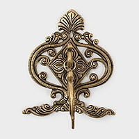 Brass Wall Hanging Bracket - 7 inch Height | Stylish Brass Wall Hanging Bracket for Decor Items Brass Wall Hanging Bracket - 7 inch Height | Stylish Brass Wall Hanging Bracket for Decor Items