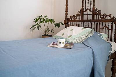 Dusty Blue Bed Cover Dusty Blue Bed Cover
