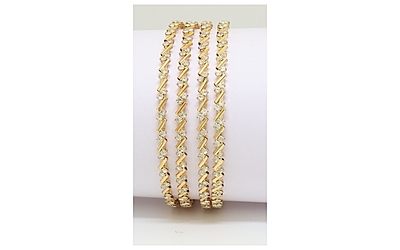 Gold Plated Bangles stone For Women & girls Set Of 1(2024007) Gold Plated Bangles stone For Women & girls Set Of 1(2024007)