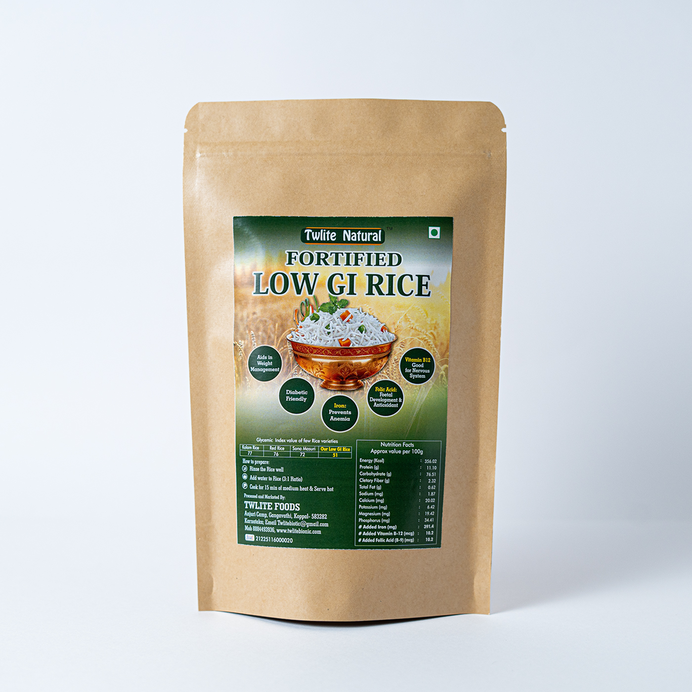 Fortified Low GI Rice