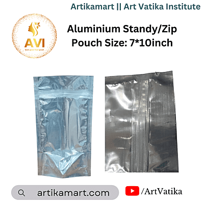 Aluminium Standy/Zip Pouch Size: 7*10inch Aluminium Standy/Zip Pouch Size: 7*10inch