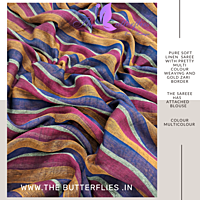 PURE LINEN SAREE GSSSLIN22895 PURE LINEN SAREE GSSSLIN22895