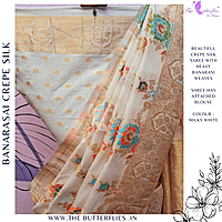 BANARASI CREPE SILK SAREE DCMSBNS24290 BANARASI CREPE SILK SAREE DCMSBNS24290