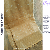 BEAUTIFUL SPUN SILK SAREE KCVSCRE23559