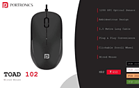 Mouse Portronics Wired