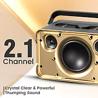 Portronics Harmony 80W Premium Portable HD Sound Speaker, Upto 6 Hours Playtime, 2.1 Channel Portronics Harmony 80W Premium Portable HD Sound Speaker, Upto 6 Hours Playtime, 2.1 Channel