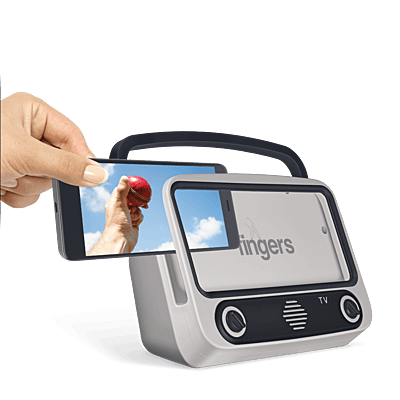 Fingers My-Own-TV (MOT) Portable Speaker