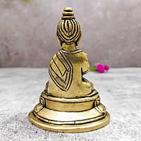 Brass Super Fine Buddha 4 inch Height | Serene Brass Buddha Sculpture for Meditation Brass Super Fine Buddha 4 inch Height | Serene Brass Buddha Sculpture for Meditation