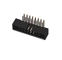 IDC Male Box Header Right Angle PCB Mount Connector for Secure Signal Transmission IDC Male Box Header Right Angle PCB Mount Connector for Secure Signal Transmission