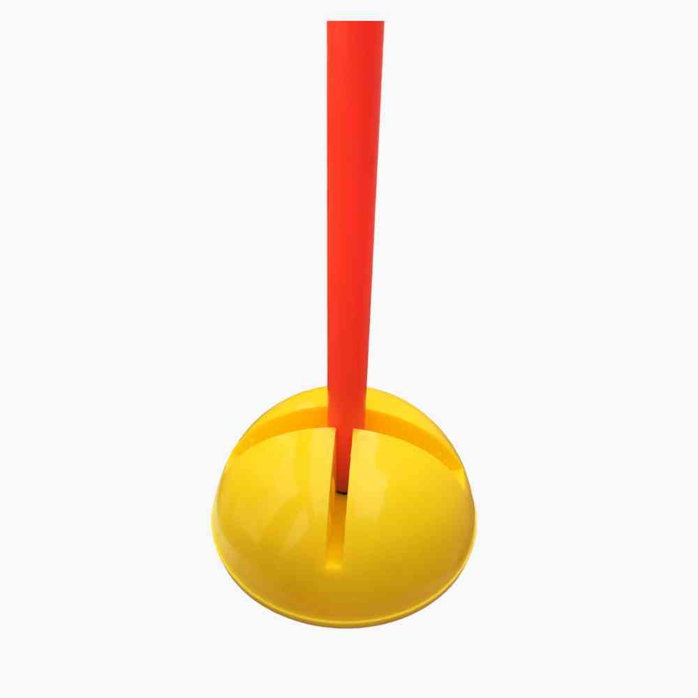 Foldable Slalom/Agility Poles for Turf (With Base) (Set of 6)