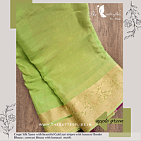CREPE SILK SAREE PSSSCRE23106 CREPE SILK SAREE PSSSCRE23106