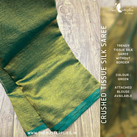 CRUSHED TISSUE SILK SAREE USTSTES23516 CRUSHED TISSUE SILK SAREE USTSTES23516