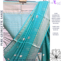 PURE GEORGETTE SAREE  VFLSGRS23927