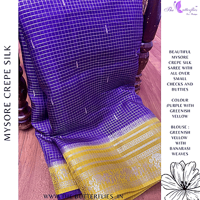 CREPE SILK SAREE NISSCRE24378
