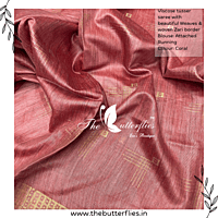 VISCOSE  TUSSER SAREE  YBRSTUS23381