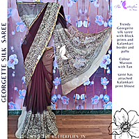 GEORGETTE SILK SAREE ORDSGRS24318 GEORGETTE SILK SAREE ORDSGRS24318