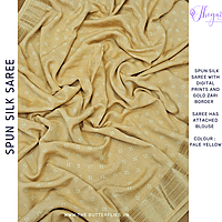 BEAUTIFUL SPUN SILK SAREE KCVSCRE23559