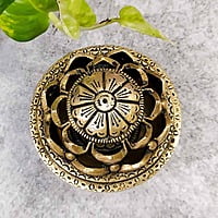 Brass Dhoop Dani - 3.2 inch Height | Traditional Brass Dhoop Dani for Incense Burning Brass Dhoop Dani - 3.2 inch Height | Traditional Brass Dhoop Dani for Incense Burning
