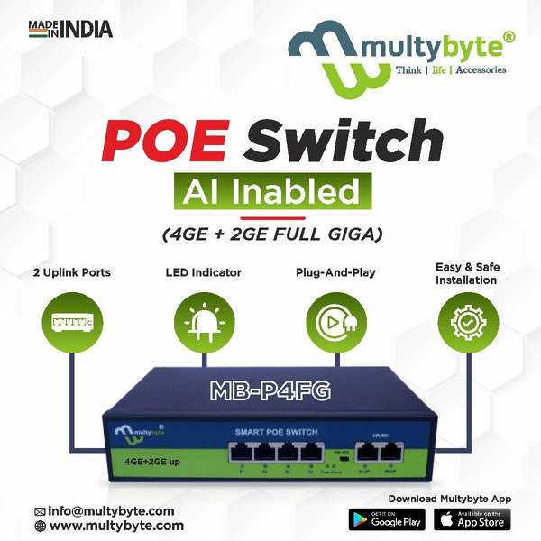 MULTYBYTE 4 PORT POE SWITCHES MULTYBYTE 4 PORT POE SWITCHES