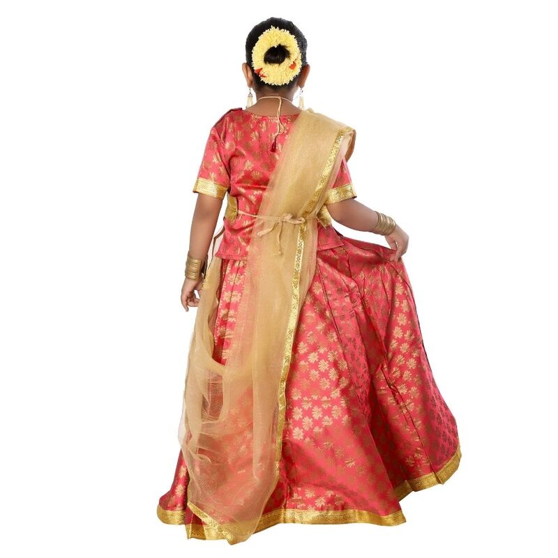 Kathak Dance Dress Costume Gajri & Golden