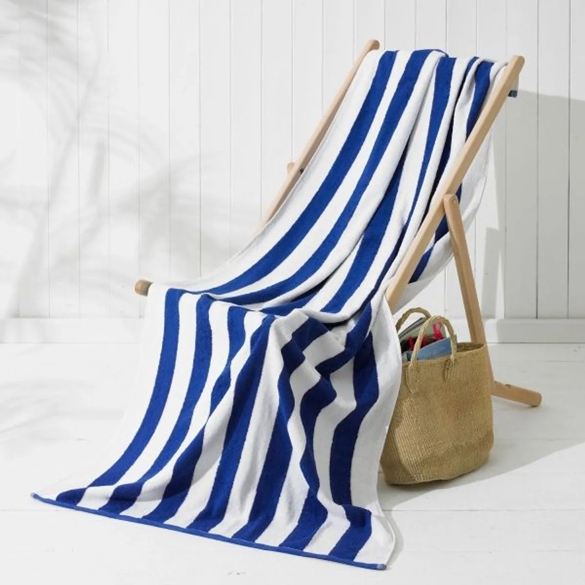Sofrito Oversized Towels / Bath Sheets / Pool Cabana Blue - Stripe Sofrito Oversized Towels / Bath Sheets / Pool Cabana Blue - Stripe