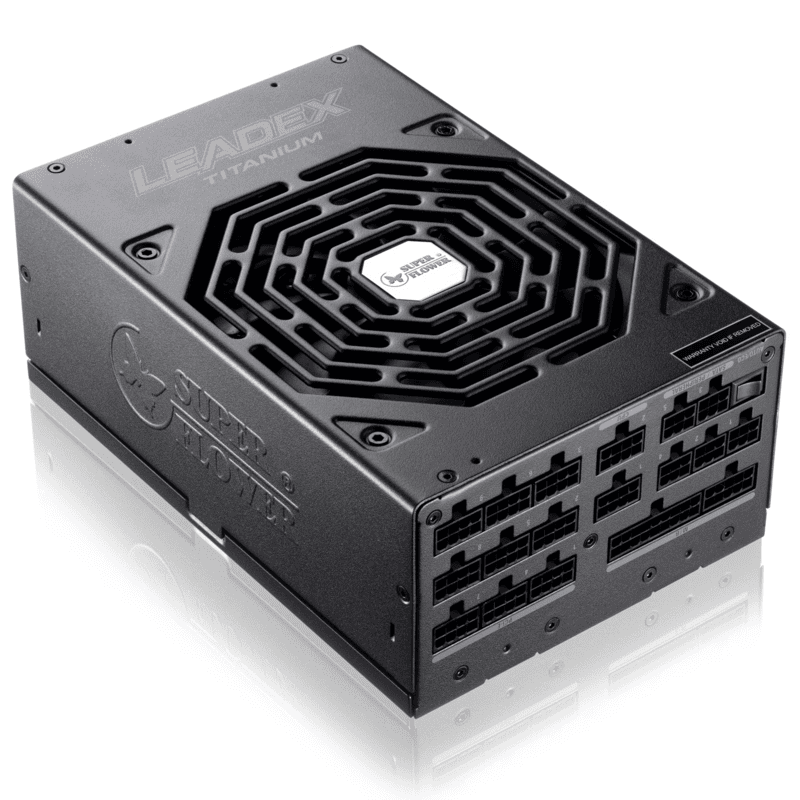 SUPER FLOWER POWER SUPPLY LEADEX TITANIUM 1600W ATX3.1 (SF-1600F14HT) SUPER FLOWER POWER SUPPLY LEADEX TITANIUM 1600W ATX3.1 (SF-1600F14HT)