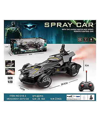 Bat-Man Remote Control; Car High Speed Rc Cars Toys for Boys 3-5, High Speed & Rc Rock Crawler - Remote Control Toys for Boys - Big Rc Car,Black
