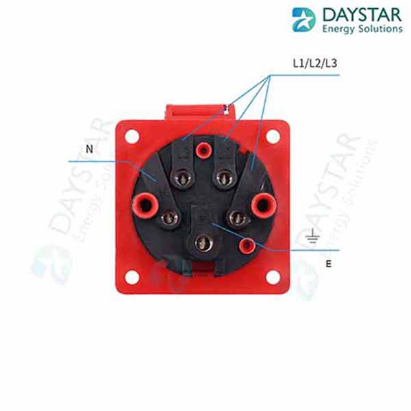 16A/3Pin Industrial panel mount Socket |Single Phase ( only panel mount socket) 16A/3Pin Industrial panel mount Socket |Single Phase ( only panel mount socket)